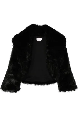 Saiid Kobeisy Cropped-Jacke aus Faux Fur
