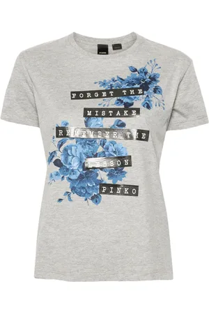 Pinko T-Shirt mit Slogan-Print