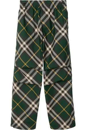 Burberry Weite Hose mit Karomuster