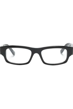 Balenciaga Eckige Brille mit Logo-Print