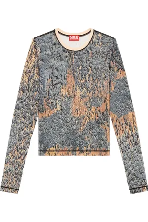 Diesel T-Cutie-LS Oberteil mit Print