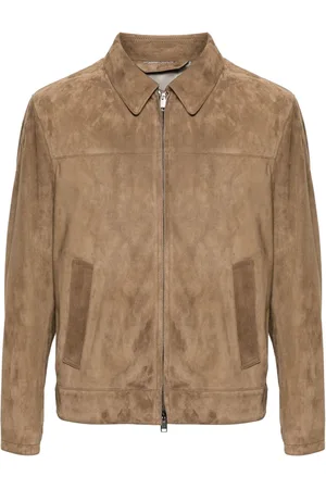 BRIONI Jacke mit Wildledereinsätzen
