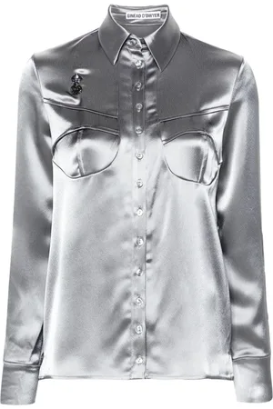 Sinéad O’Dwyer Pyjama Hemd aus Satin