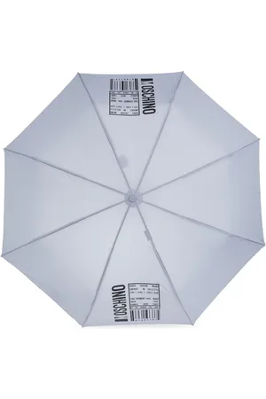 Moschino Kompakter Regenschirm mit Logo-Barcode-Print