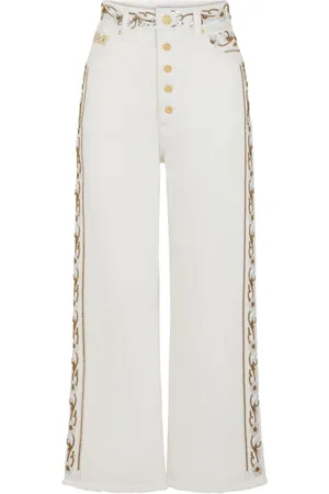 Paco rabanne Bestickte Cropped-Jeans