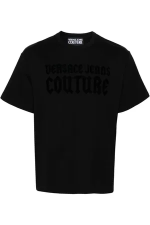 VERSACE T-Shirt mit beflocktem Logo