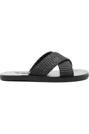 Ancient Greek Sandals Bios Pantoletten aus Stroh