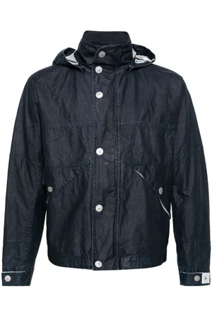 Stone Island Raw Plated Kapuzenjacke aus Leinen