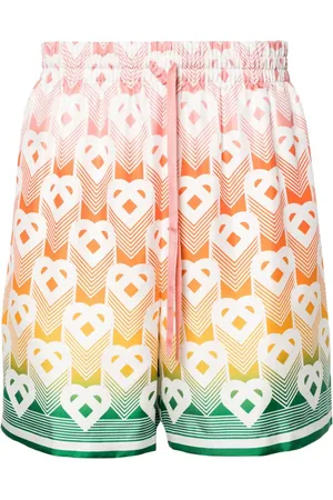 Casablanca Gradient Heart Shorts aus Seide