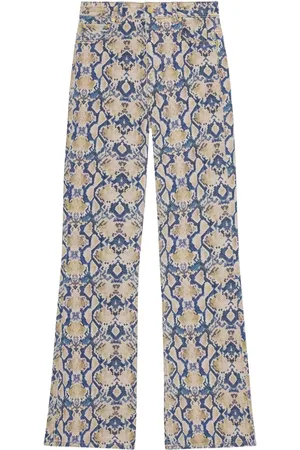 Ganni Gerade Jeans mit grafischem Print