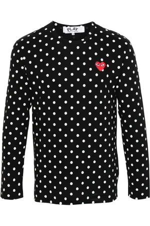 Comme des Garçons Gepunktetes Langarmshirt
