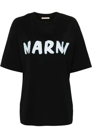 Marni T-Shirt mit Logo-Print