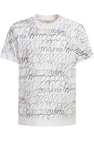 Marni T-Shirt mit Logo-Print