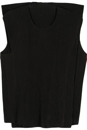 Issey Miyake Plissiertes Rectangle Oberteil