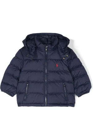 Ralph Lauren Gefütterte Jacke mit Polo Pony-Stickerei