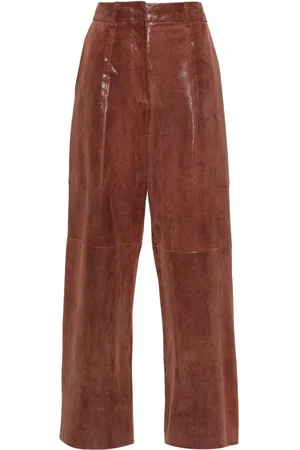 FORTE FORTE Gerade Wildlederhose