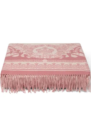 VERSACE Fransendecke mit Crete de Fleur-Muster
