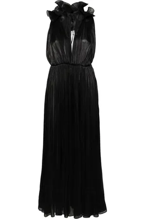 Ana Radu Plissiertes Abendkleid mit Rüschendetail