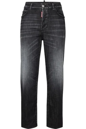 Dsquared2 Ausgeblichene Straight-Leg-Jeans