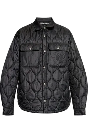Palm Angels Gesteppte Jacke mit Logo-Stickerei