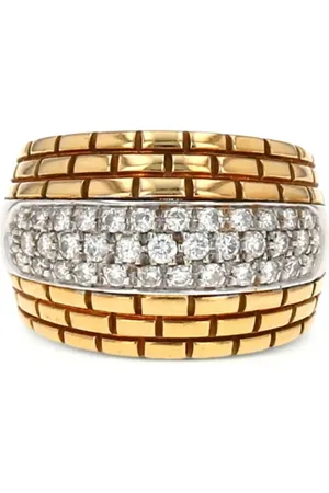 Cartier 18kt Gelbgoldring mit Diamanten