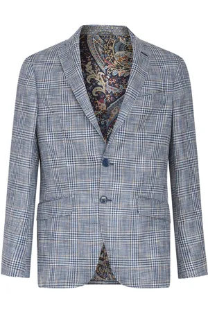 Etro Sakko mit kariertem Hahnentrittmuster