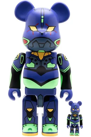 MEDICOM TOY Evangelion Unit 1 New Paint Version BE@RBRICK 100% und 400% Figuren-Set