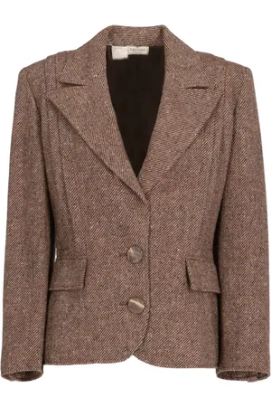 VALENTINO GARAVANI 1980 Jacke mit Fischgrätenmuster