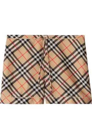 Burberry Karierte Shorts aus Seide