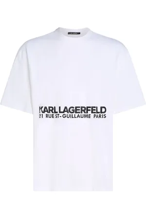 Karl Lagerfeld Rue St-Guillaume T-Shirt mit ausgewaschenem Effekt