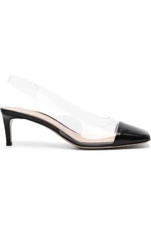Gianvito Rossi Plexi Decollete Slingback-Pumps