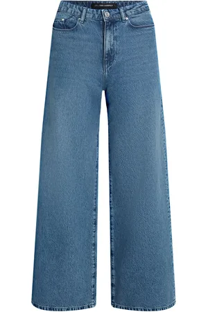 Karl Lagerfeld Halbhohe Wide-Leg-Jeans
