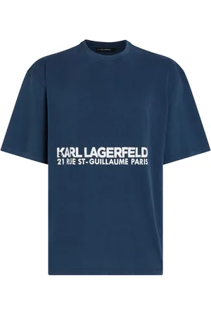 Karl Lagerfeld Rue St-Guillaume T-Shirt mit ausgewaschenem Effekt