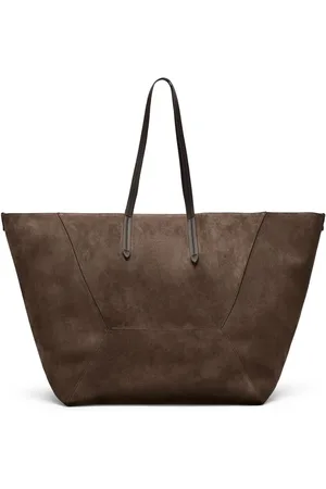 Brunello Cucinelli Große BC Duo Wildleder-Tote Bag