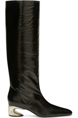 Jil Sander Stiefel mit Metallic-Absatz