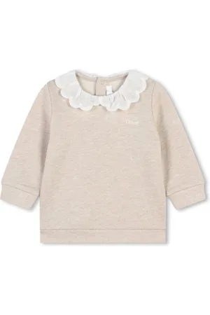 Chloé Langärmeliges Sweatshirt mit Bubikragen