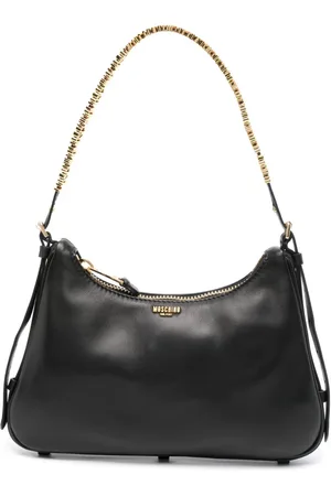 Moschino Schultertasche mit Logo-Schild