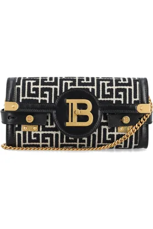 Balmain B-Buzz Clutch mit Monogramm 23cm