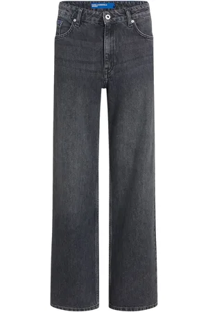 Karl Lagerfeld Halbhohe Straight-Leg-Jeans