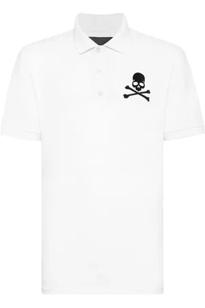 Philipp Plein Poloshirt mit Skull&Bones-Print