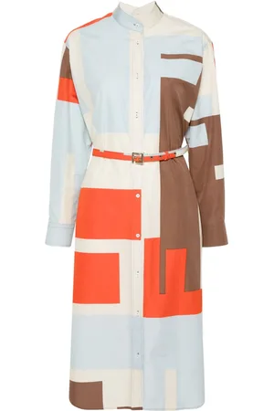 Fendi Hemdkleid mit "FF Puzzle"-Print