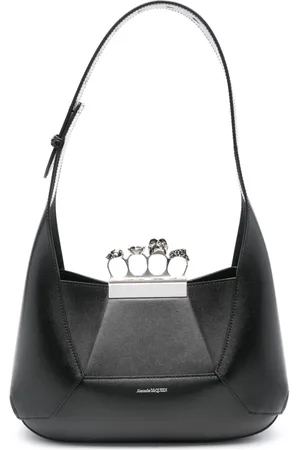 Alexander McQueen Handtasche mit Logo-Print