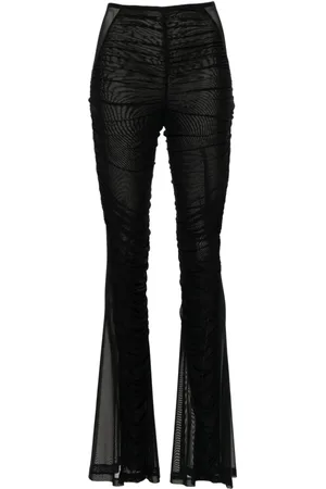 MUGLER Ausgestellte Hose mit Raffung