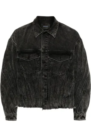 MUGLER Panelled denim jacket