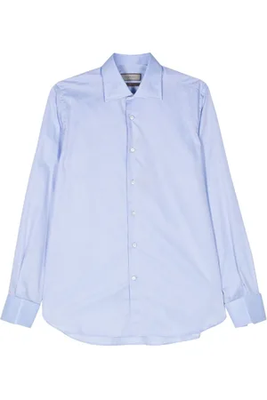 CANALI Gestreiftes Hemd aus Popeline