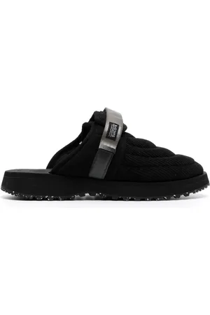 SUICOKE Zavo Slipper aus Cord mit Klettverschluss