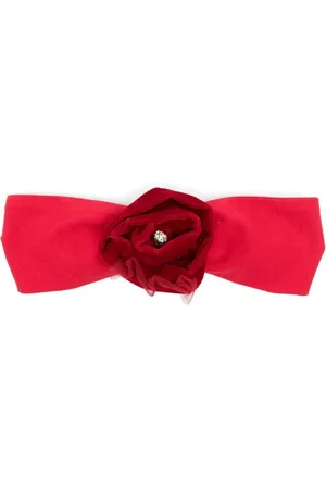 MONNALISA Haarreif mit Rosendetail aus Samt