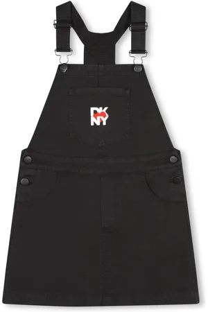 DKNY Jeans-Latzkleid mit Logo-Stickerei