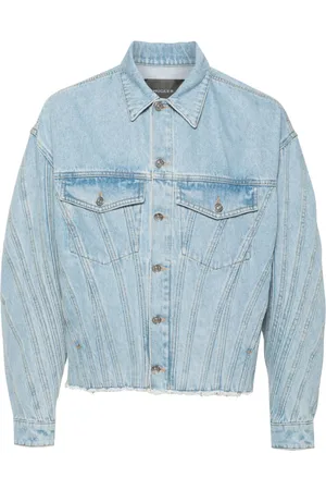 MUGLER Jeansjacke mit Kontrasteinsätzen
