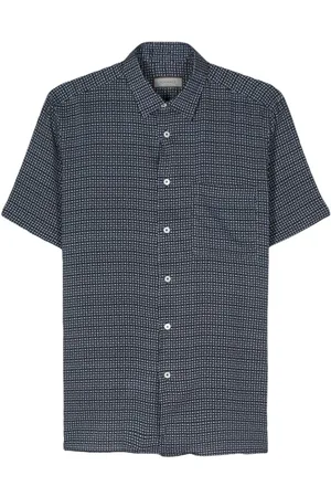 CANALI Hemd mit geometrischem Print